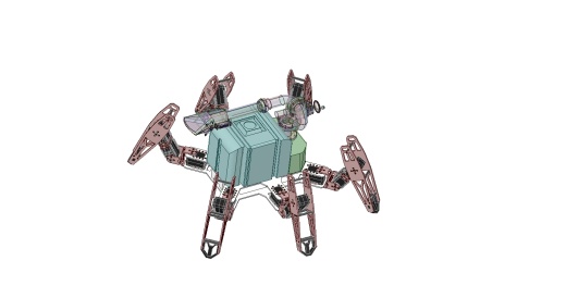 六足蜘蛛仿生机器人solidworks设计图机械设计素材缩略图