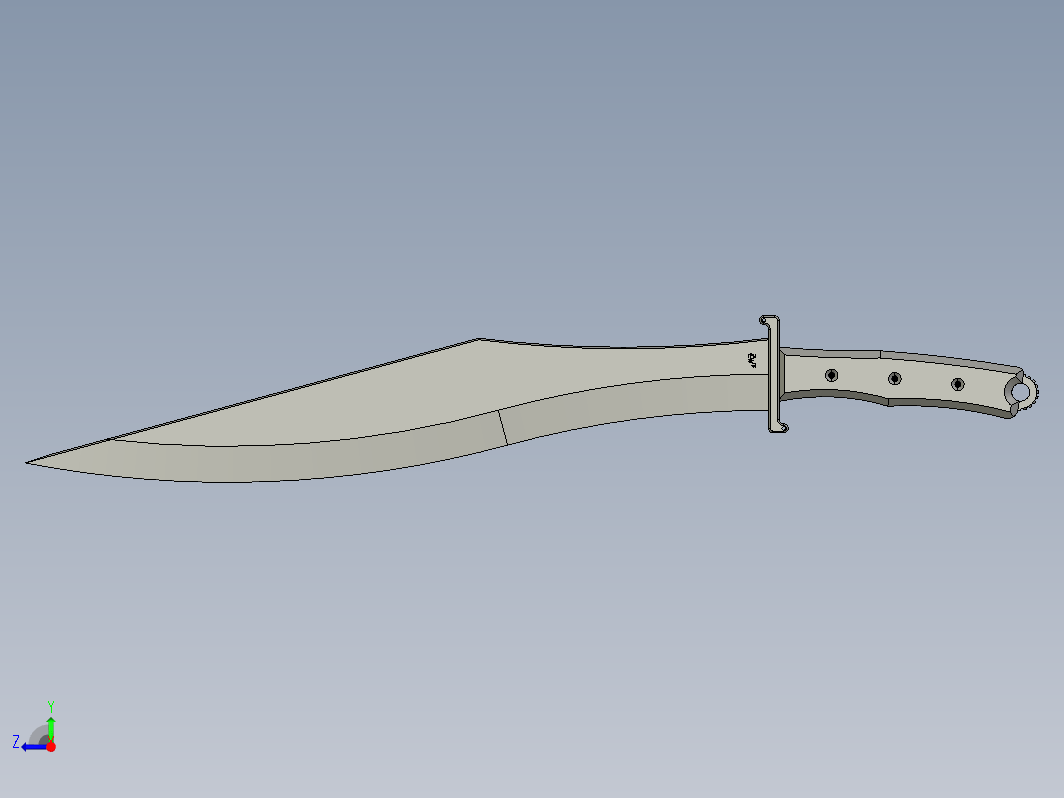 messer-29弯刀模型