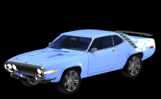 老式轿车 plymouth roadrunner