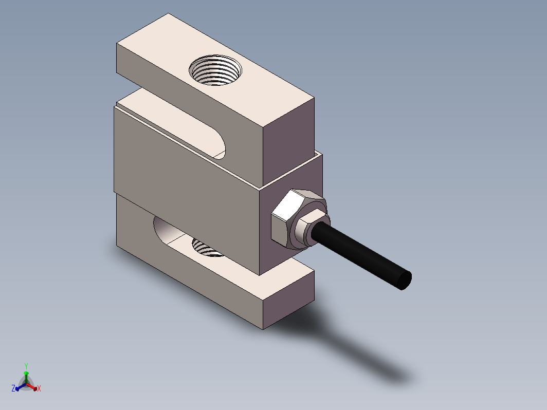 12-20UNF 螺纹不锈钢 S 型称重传感器 500lb 1klb 1.5klb