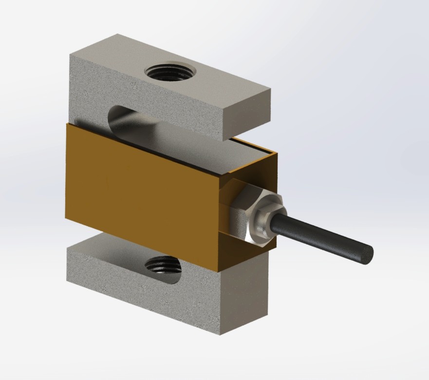 12-20UNF 螺纹不锈钢 S 型称重传感器 500lb 1klb 1.5klb