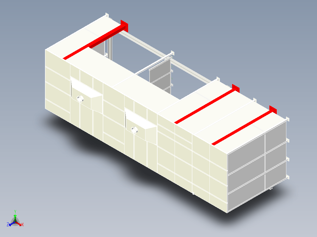 双开门大型焊接标准工作房设计