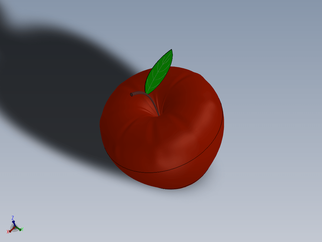 红绿苹果建模图
