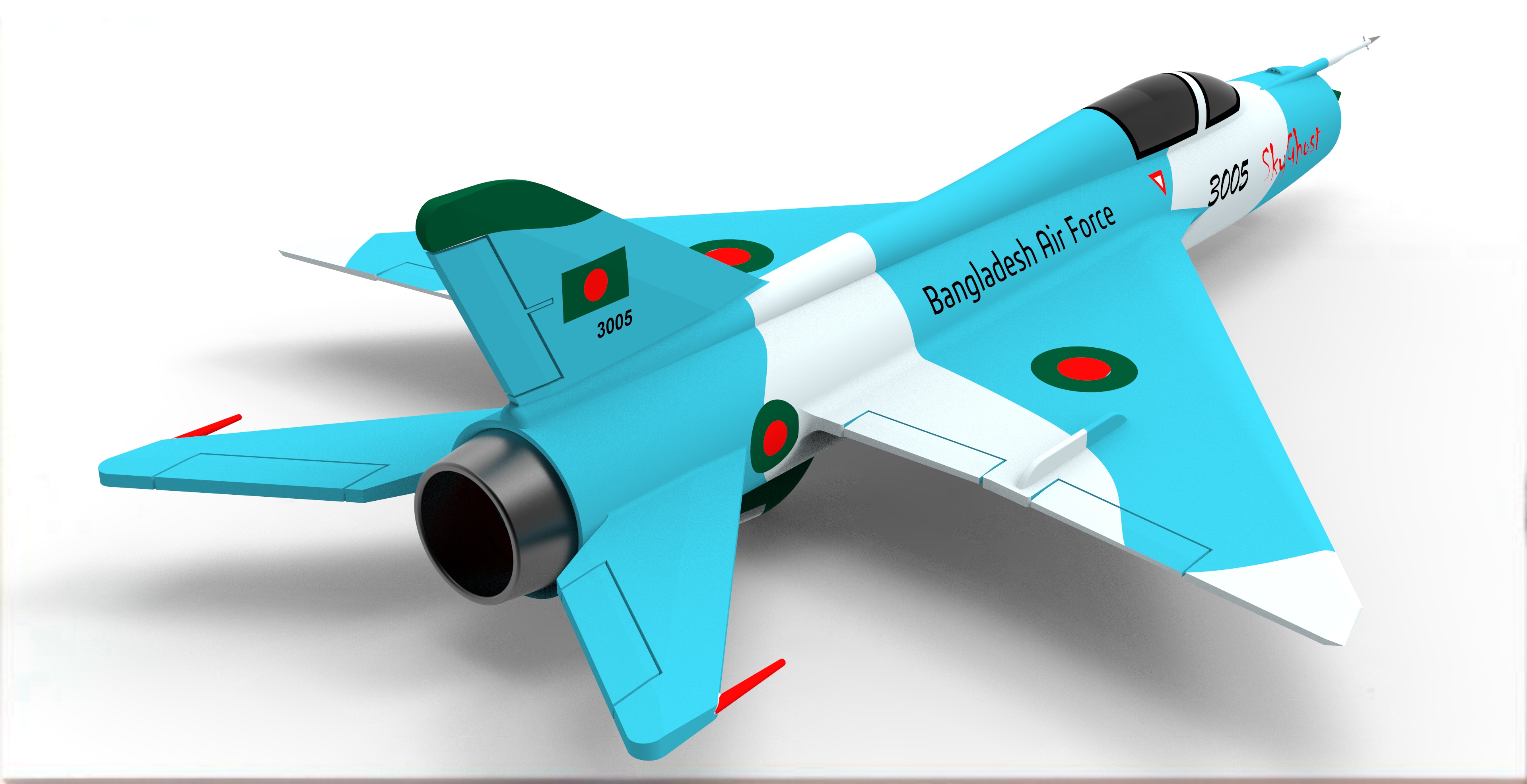 米格21飞机 mig-21简易模型
