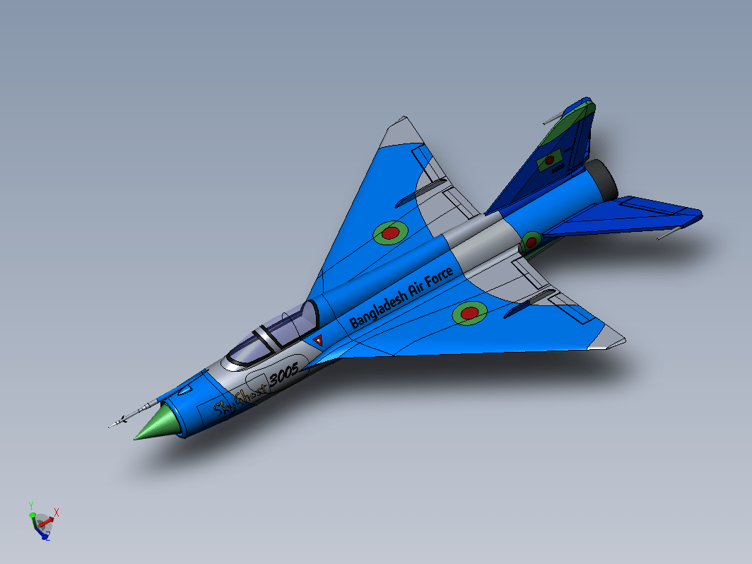 米格21飞机 mig-21简易模型