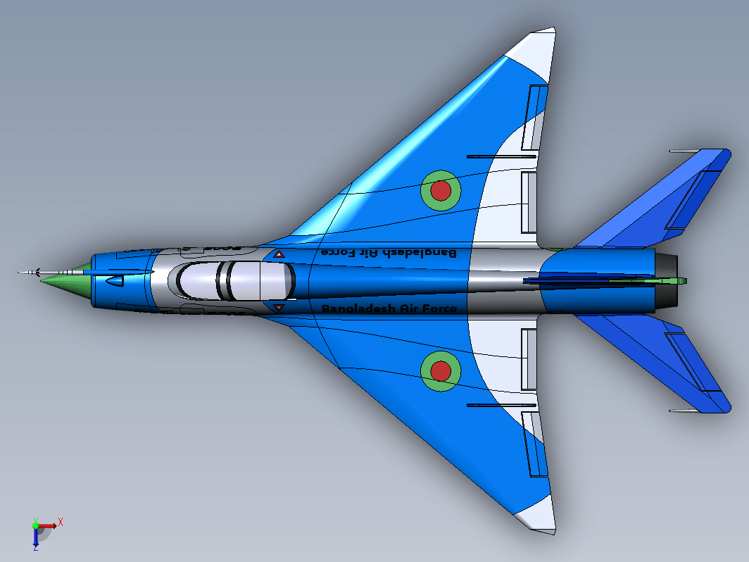 米格21飞机 mig-21简易模型