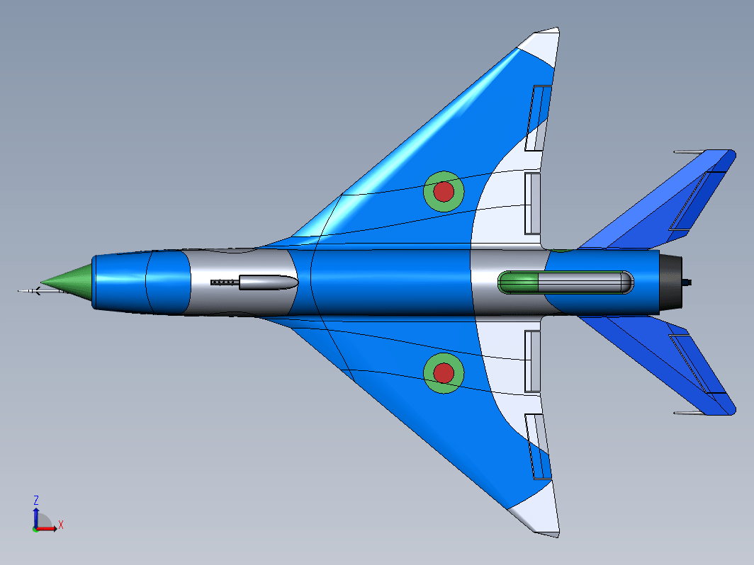 米格21飞机 mig-21简易模型