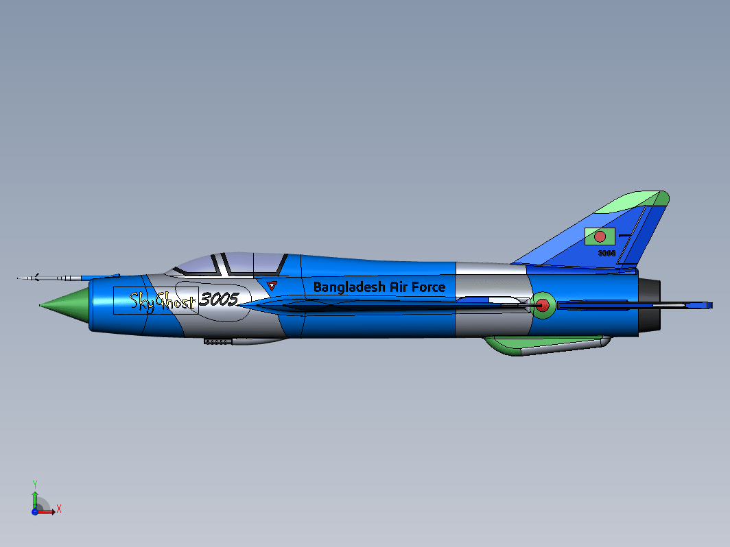 米格21飞机 mig-21简易模型