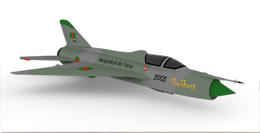 米格21飞机 mig-21简易模型缩略图