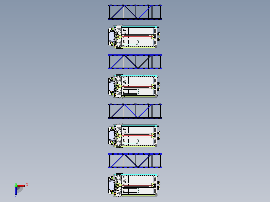 仓库货架式堆垛机作业