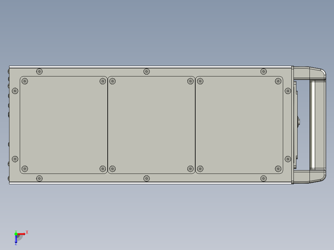 casemaker 4u机架机柜钣金结构