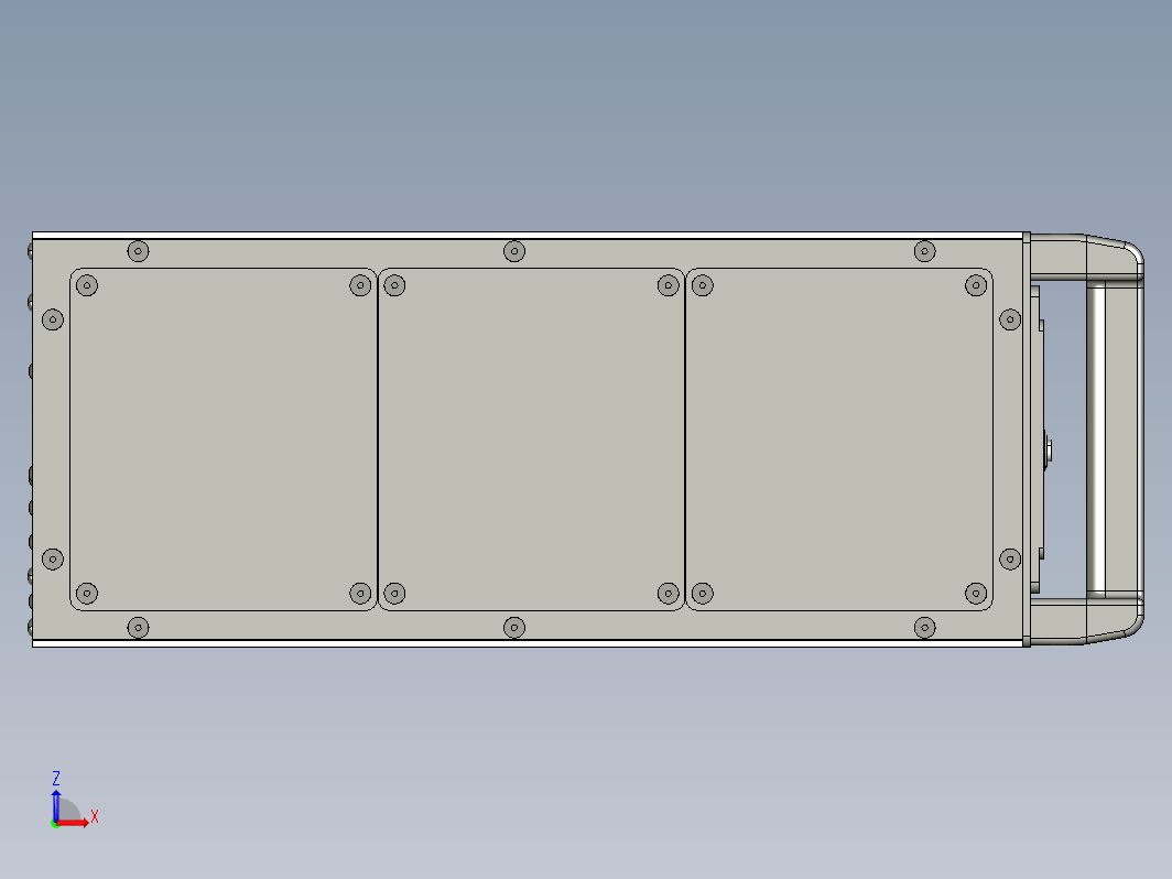 casemaker 4u机架机柜钣金结构