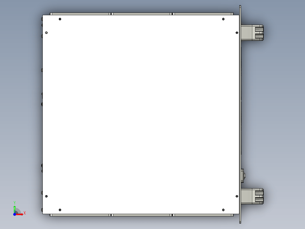 casemaker 4u机架机柜钣金结构