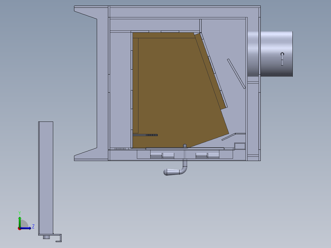 壁炉88CM（两侧单层） CAD图纸+三维  STP SW