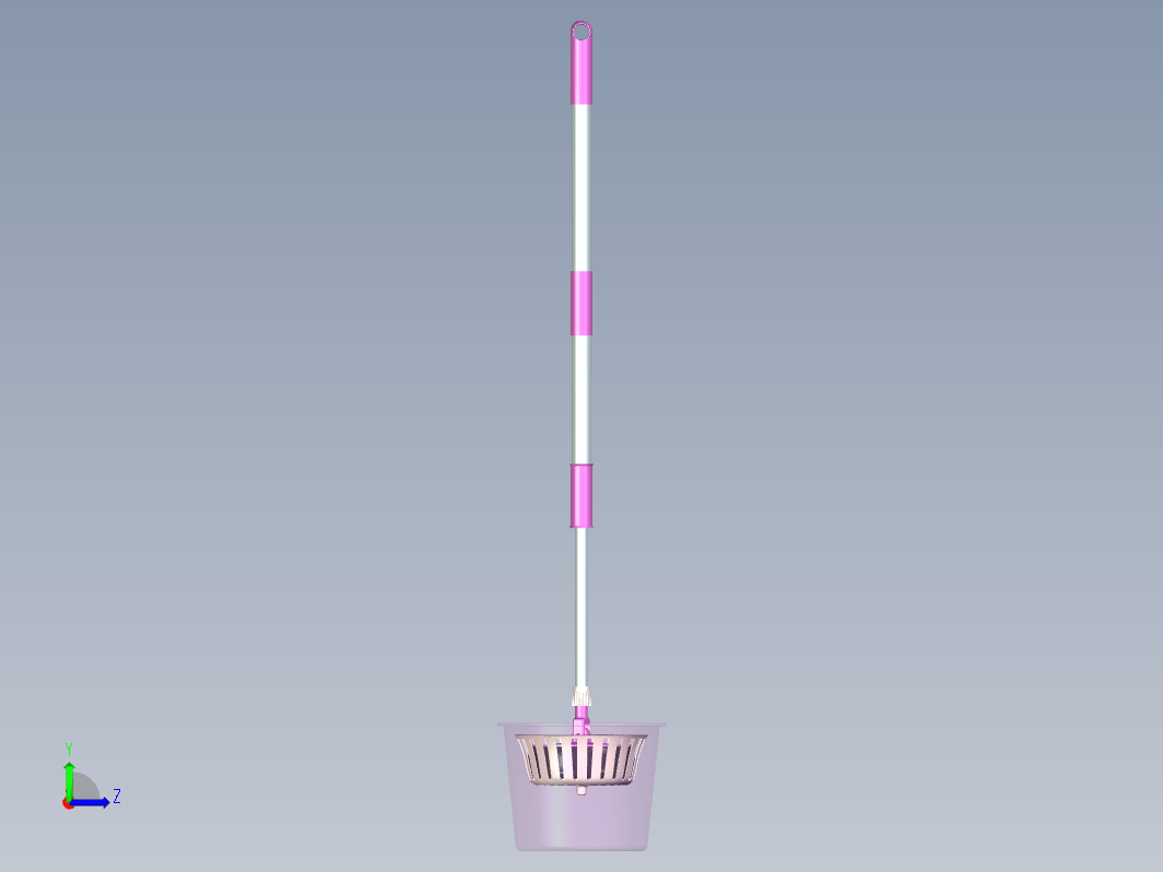 自动脱水甩干净的拖把