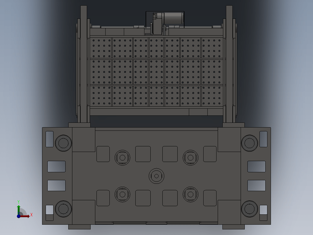 27K-2000B框架式液压机三维SW2018带参