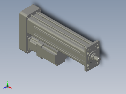 MRB120-L5-S350-MRQD-MRW-P10-1.5KW+减速机伺服电缸MRB120系列P10平行安装1：1（外螺纹）缩略图
