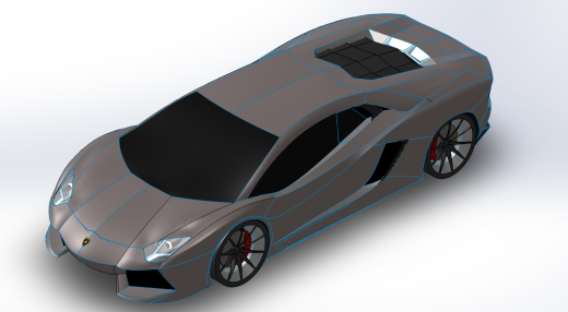 兰博基尼Aventador外壳造型缩略图