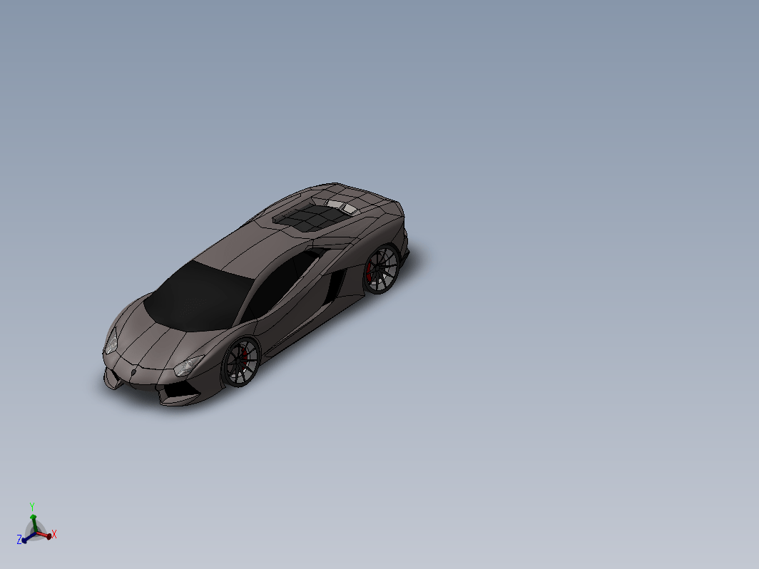 兰博基尼Aventador外壳造型