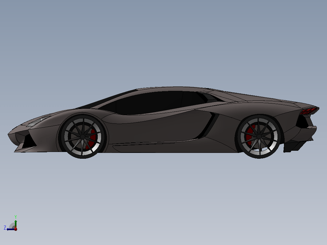 兰博基尼Aventador外壳造型