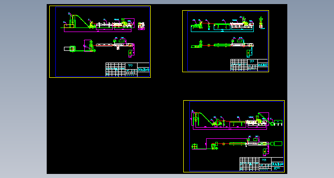 SHJ65B双螺杆挤出机布置图