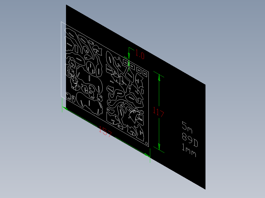 生肖老虎激光切割立体拼图图纸