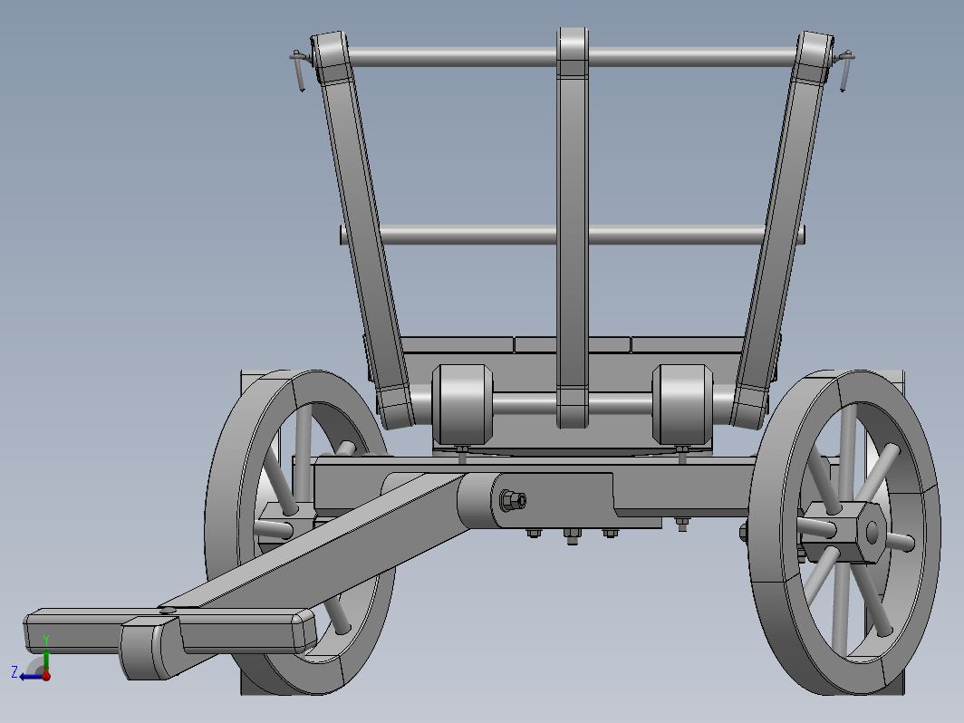 木制马车玩具模型3D图 多种格式