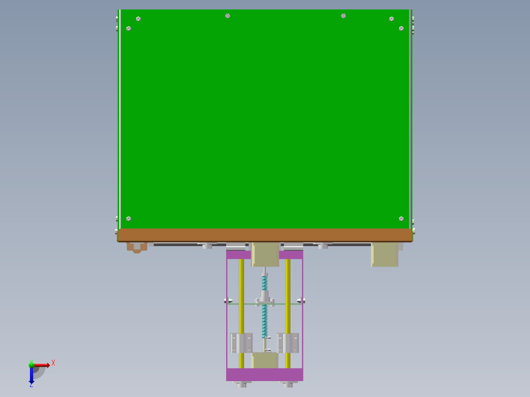 成型彩色3D打印机设计三维SW2016无参+CAD+说明书