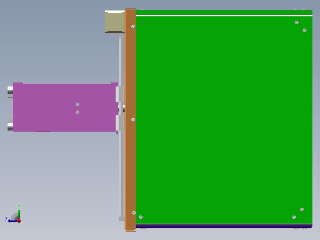 成型彩色3D打印机设计三维SW2016无参+CAD+说明书