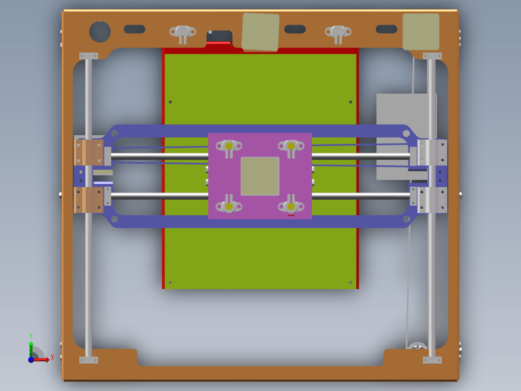 成型彩色3D打印机设计三维SW2016无参+CAD+说明书