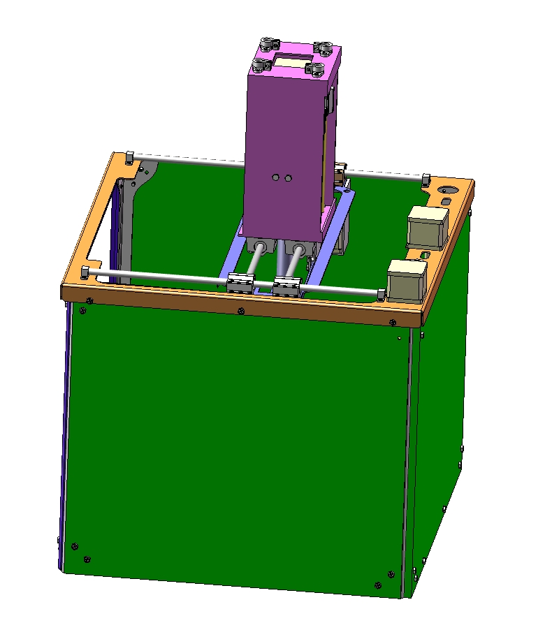 成型彩色3D打印机设计三维SW2016无参+CAD+说明书