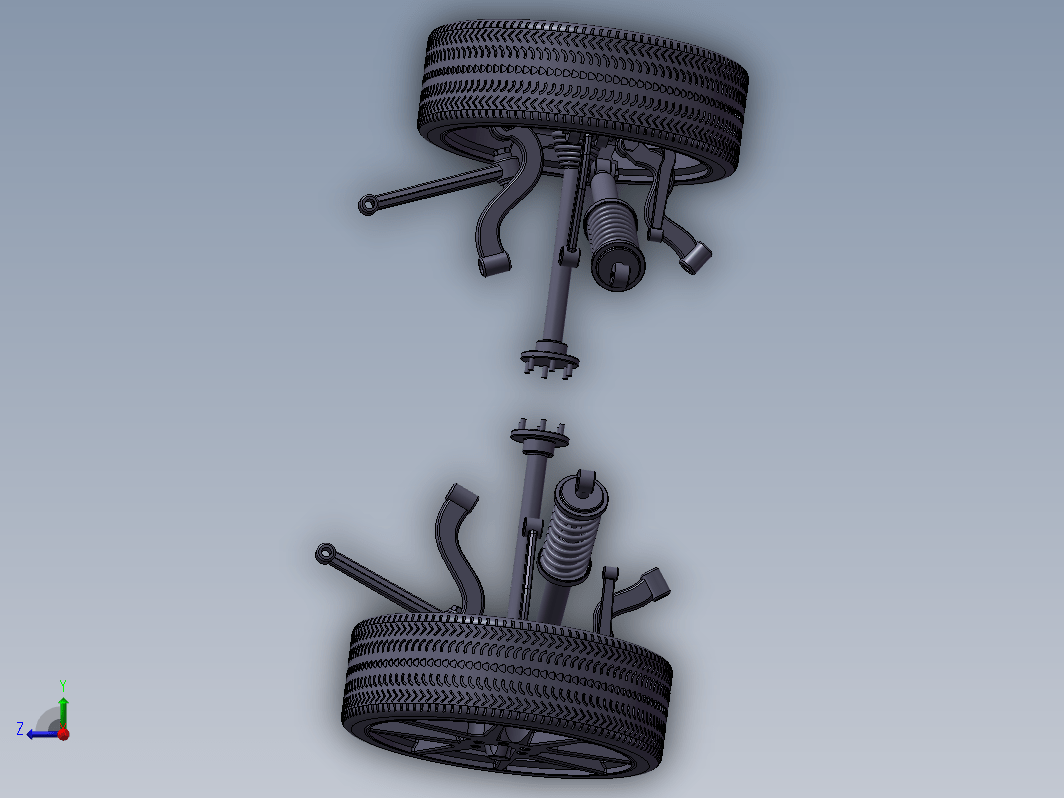 雅阁多连杆后悬架系统的设计三维SW2013无参+CAD+说明书