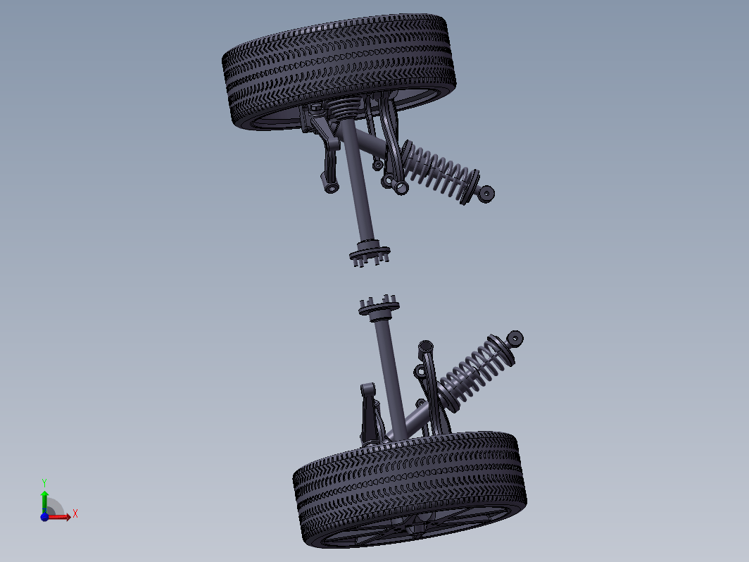 雅阁多连杆后悬架系统的设计三维SW2013无参+CAD+说明书