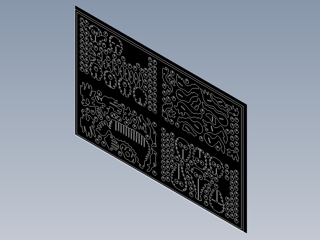 拼装组装麒麟模型平面图纸 dwg格式