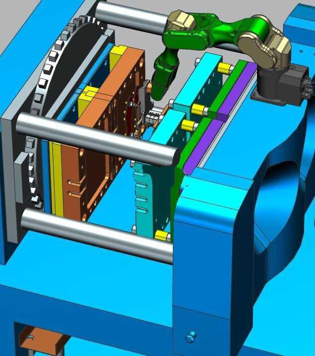 847机器人自动化生产注塑模具UG设计