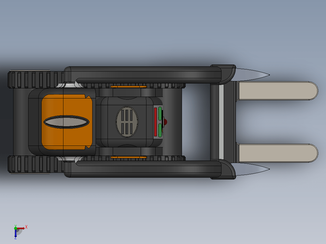 机器人Sideckick小车造型3D图纸 Solidworks设计 附STEP格式