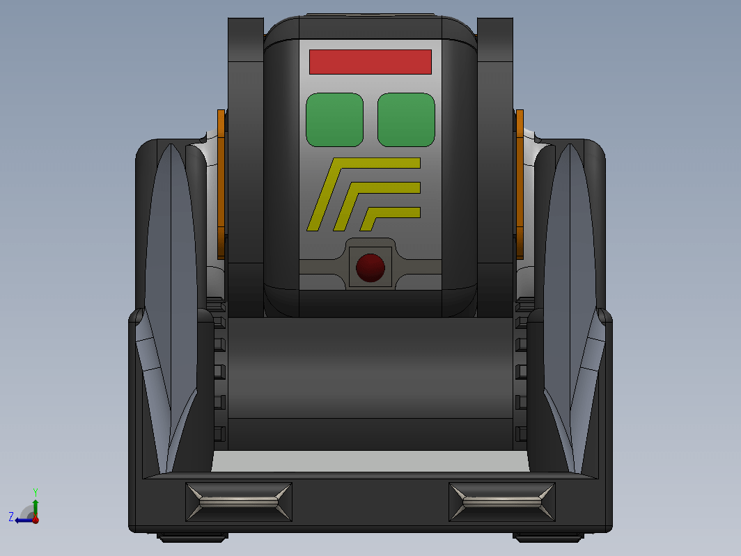 机器人Sideckick小车造型3D图纸 Solidworks设计 附STEP格式