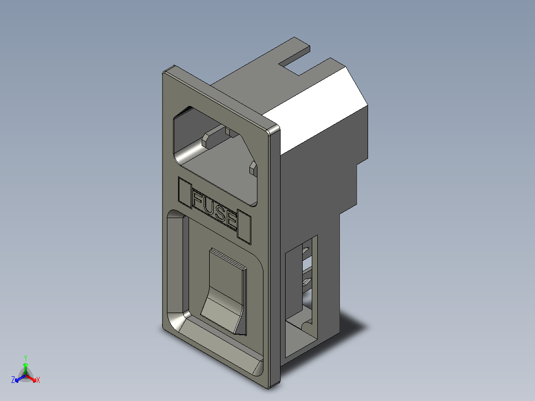 EMI-12 3Pin 交流电源插座 带指示灯开关和保险丝连接器插座