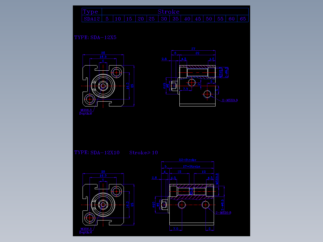 SDA气缸 83-SDA-12-BZN