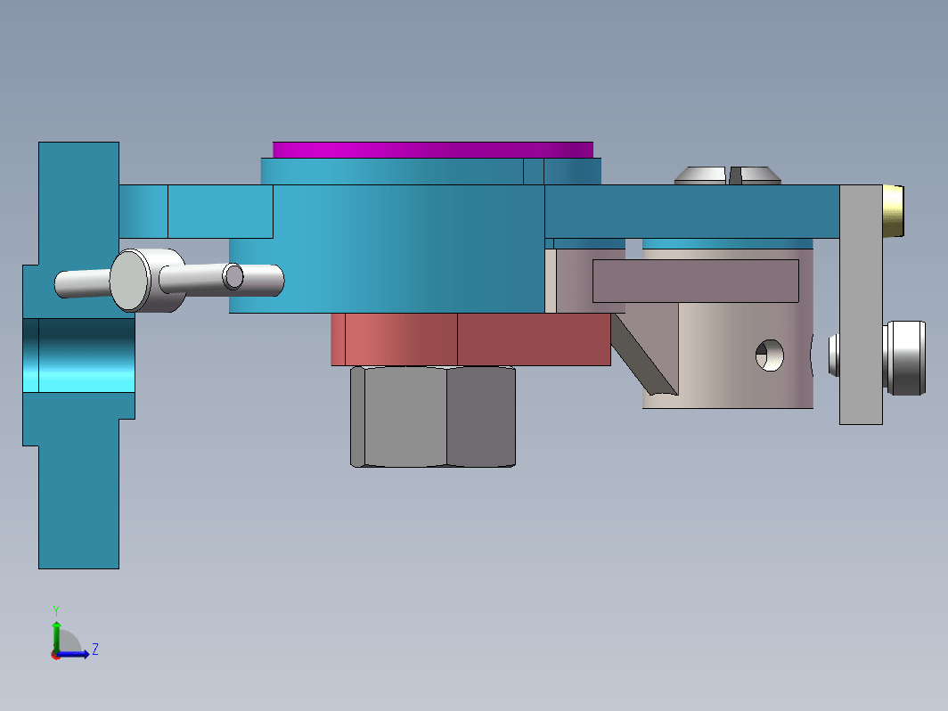 拨叉831008夹具设计三维模型三维SW2019带参