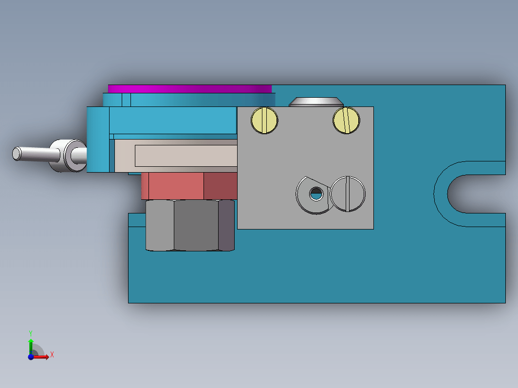 拨叉831008夹具设计三维模型三维SW2019带参