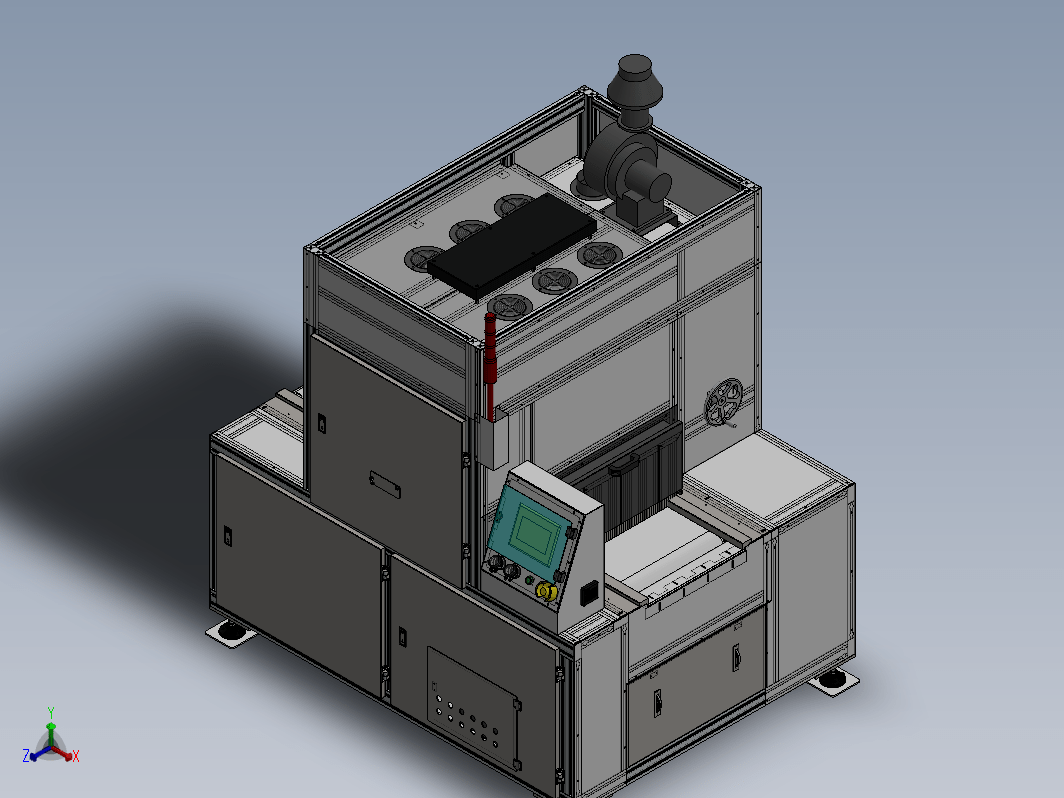 电路板UV固化机（3D模型+CAD工程图+生产BOM）
