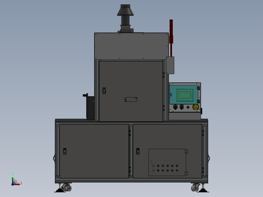 电路板UV固化机（3D模型+CAD工程图+生产BOM）