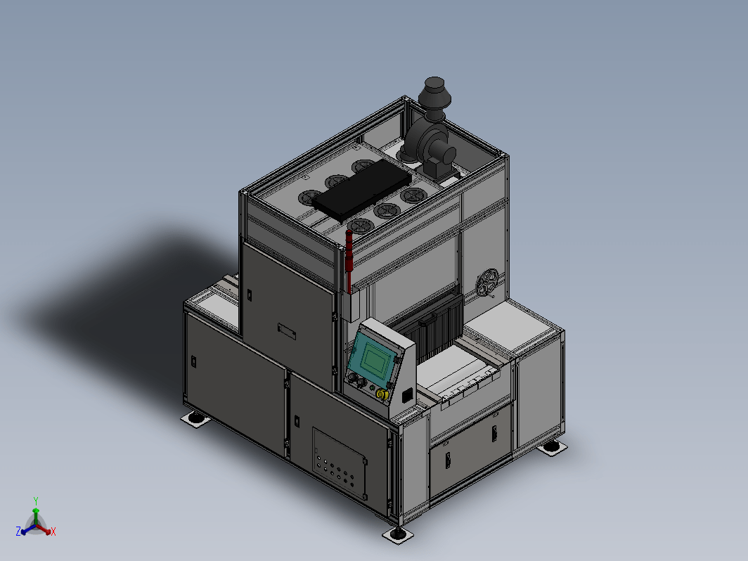 电路板UV固化机（3D模型+CAD工程图+生产BOM）