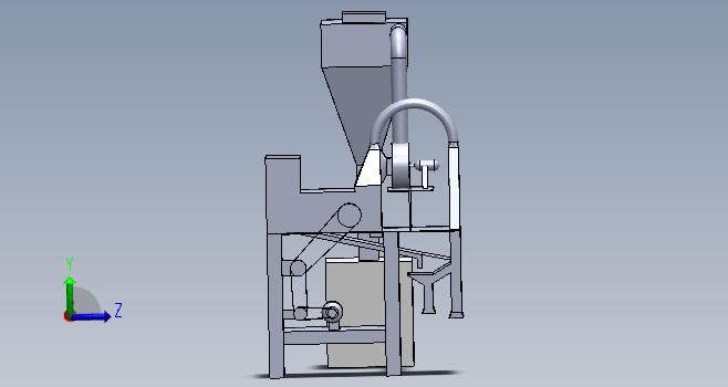 花生红衣脱皮机的设计 SW+CAD+说明书