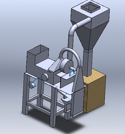 花生红衣脱皮机的设计 SW+CAD+说明书