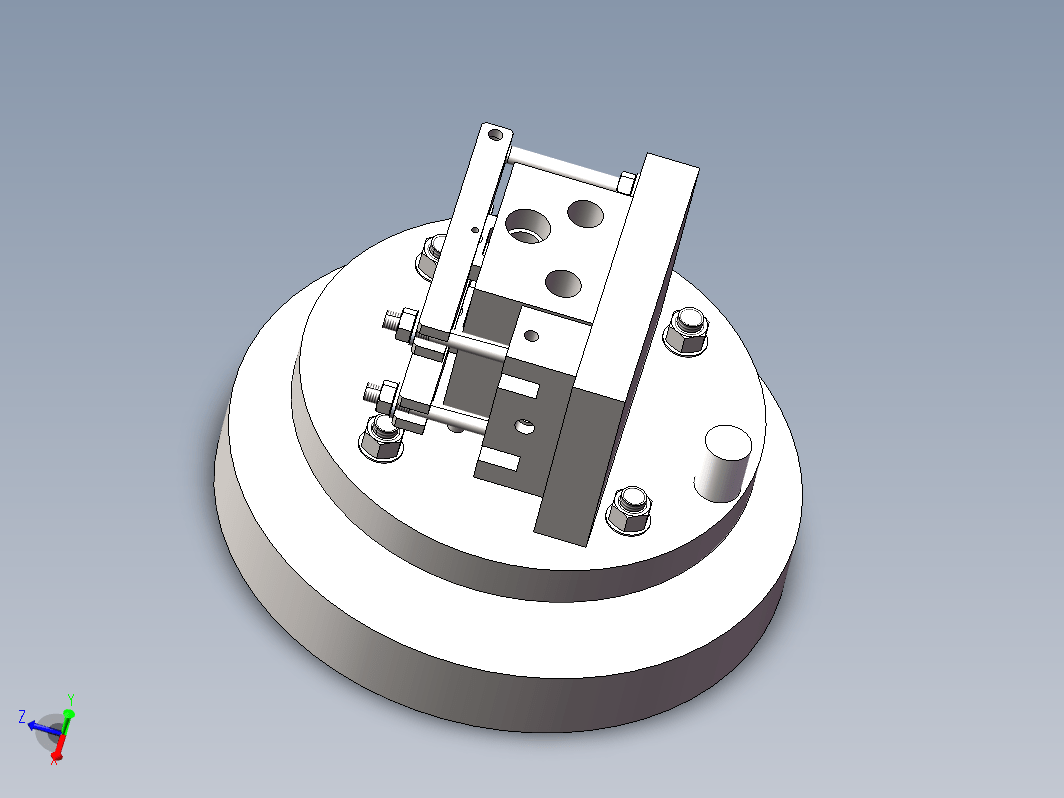 回转分度车夹具