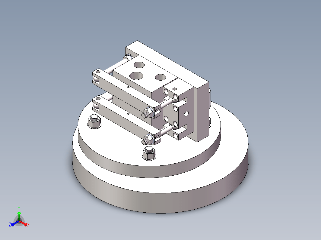 回转分度车夹具