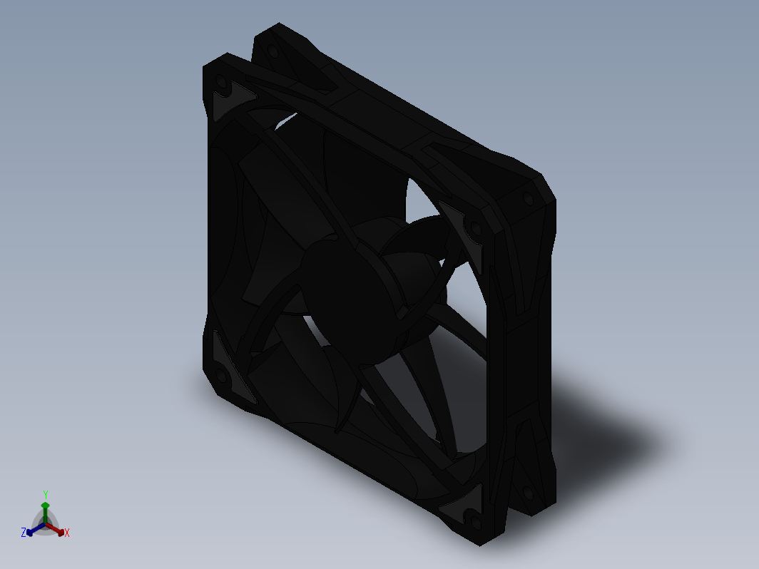 120x120x25mm7叶片风扇罩