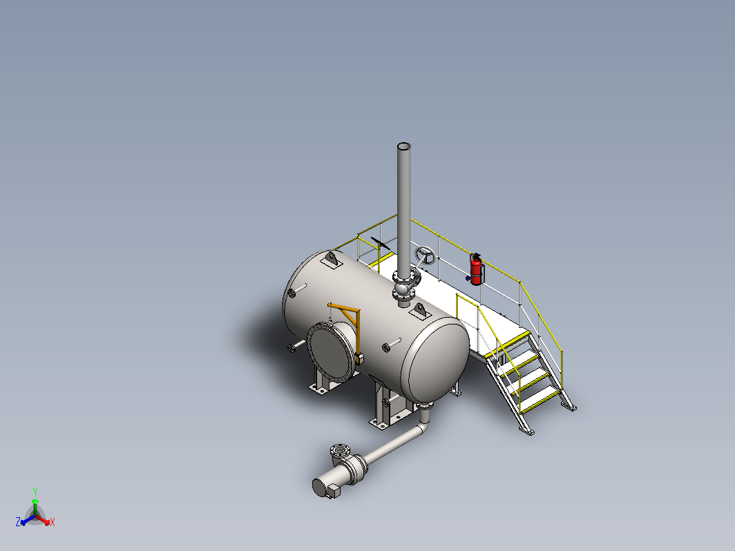 工业储罐3D Industrial tank